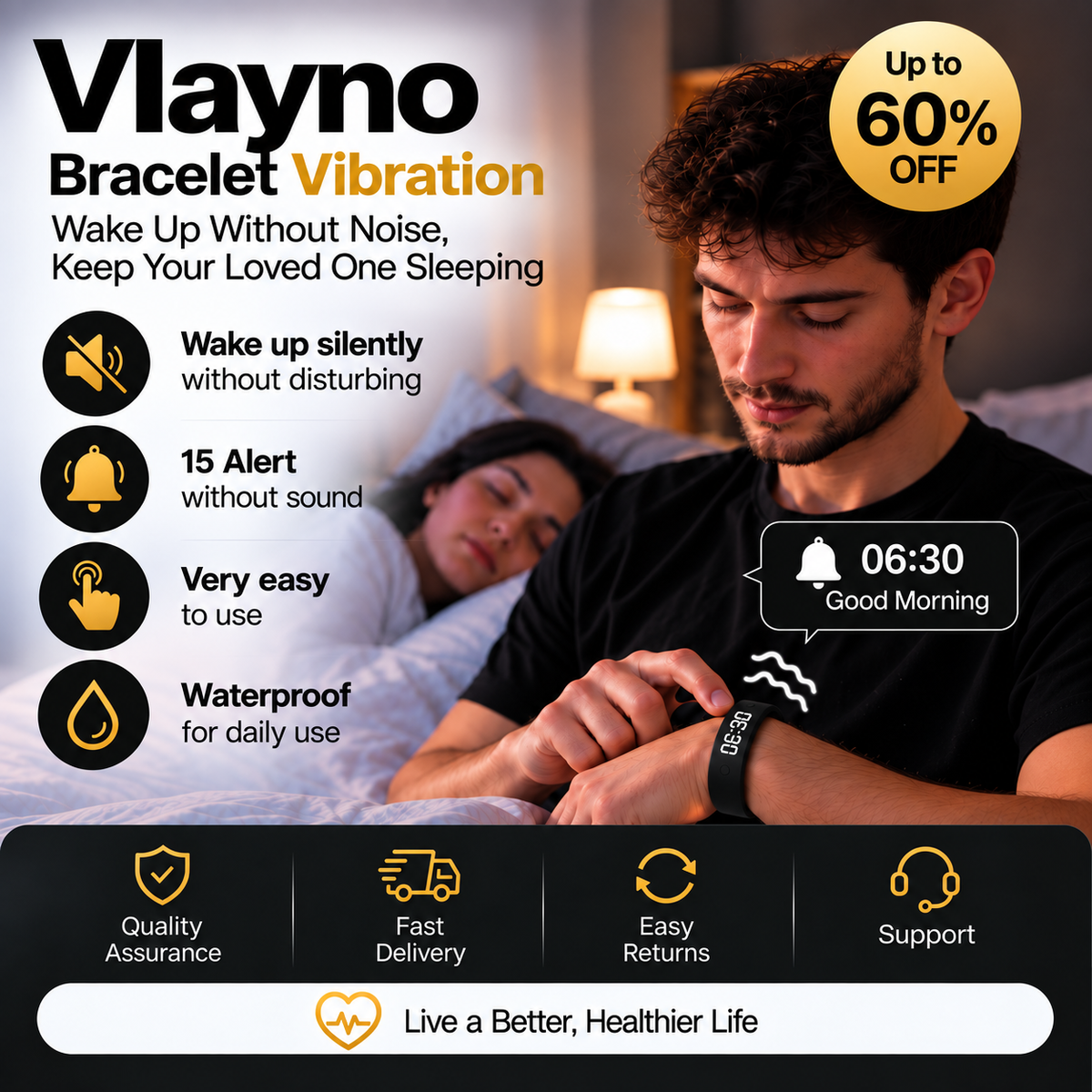 Bracelet vibrant Vlayno